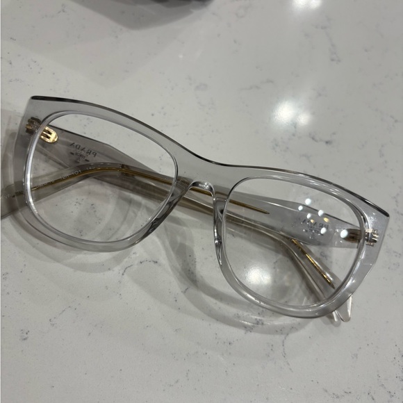 Prada Transparent and Gold Sunglasses